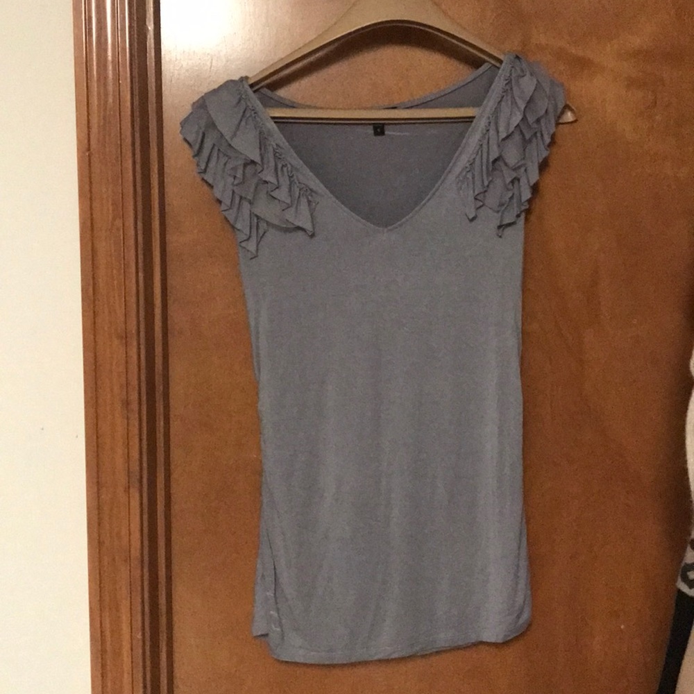 Express - gray shirt